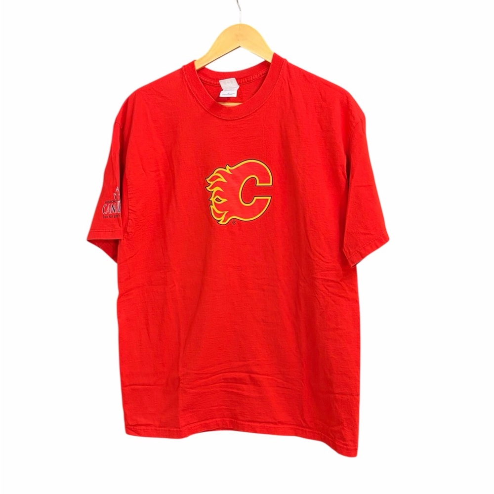 Calgary Flames Gildan Red Graphic Tee